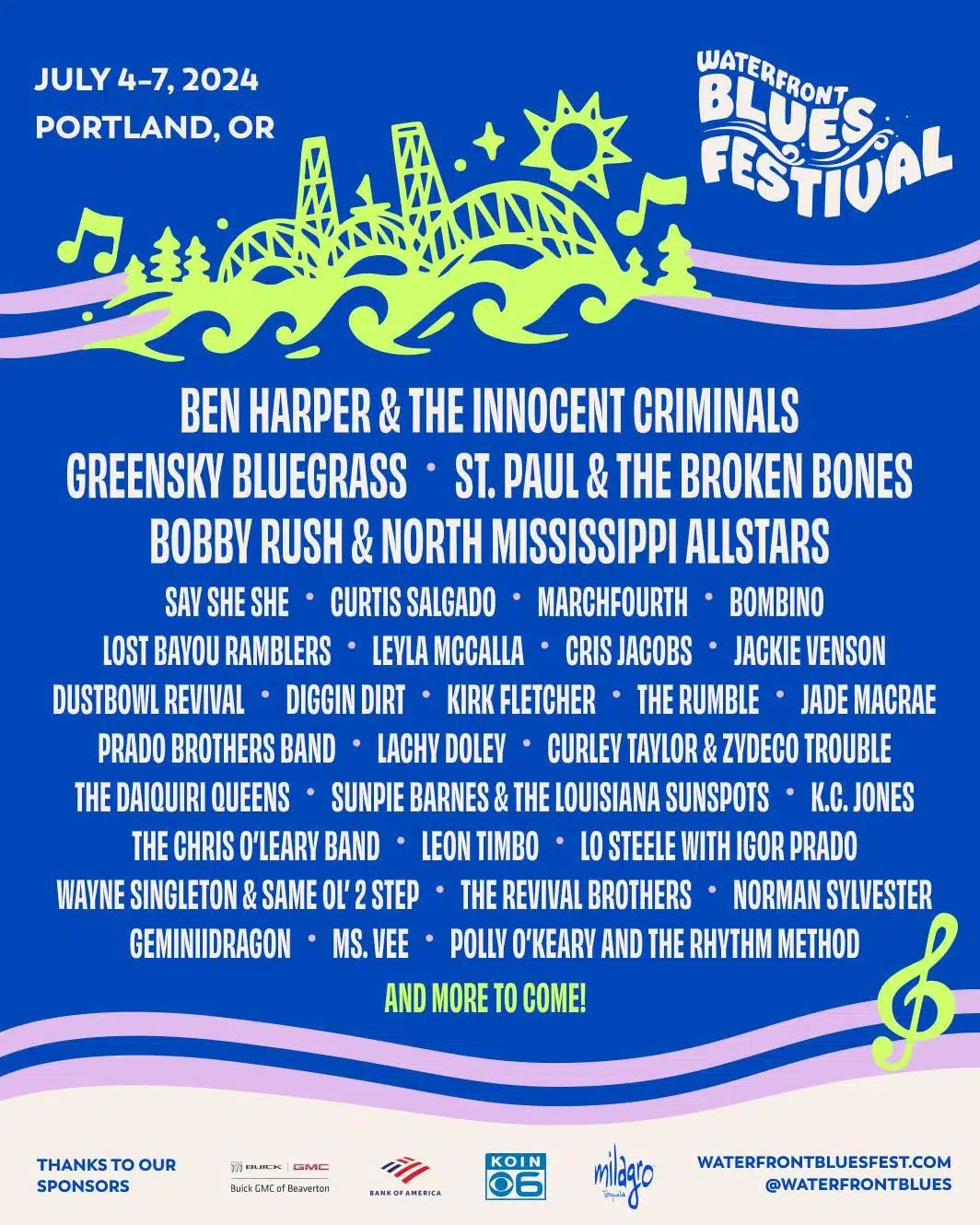 Album cover: Waterfront Blues Festival 2024